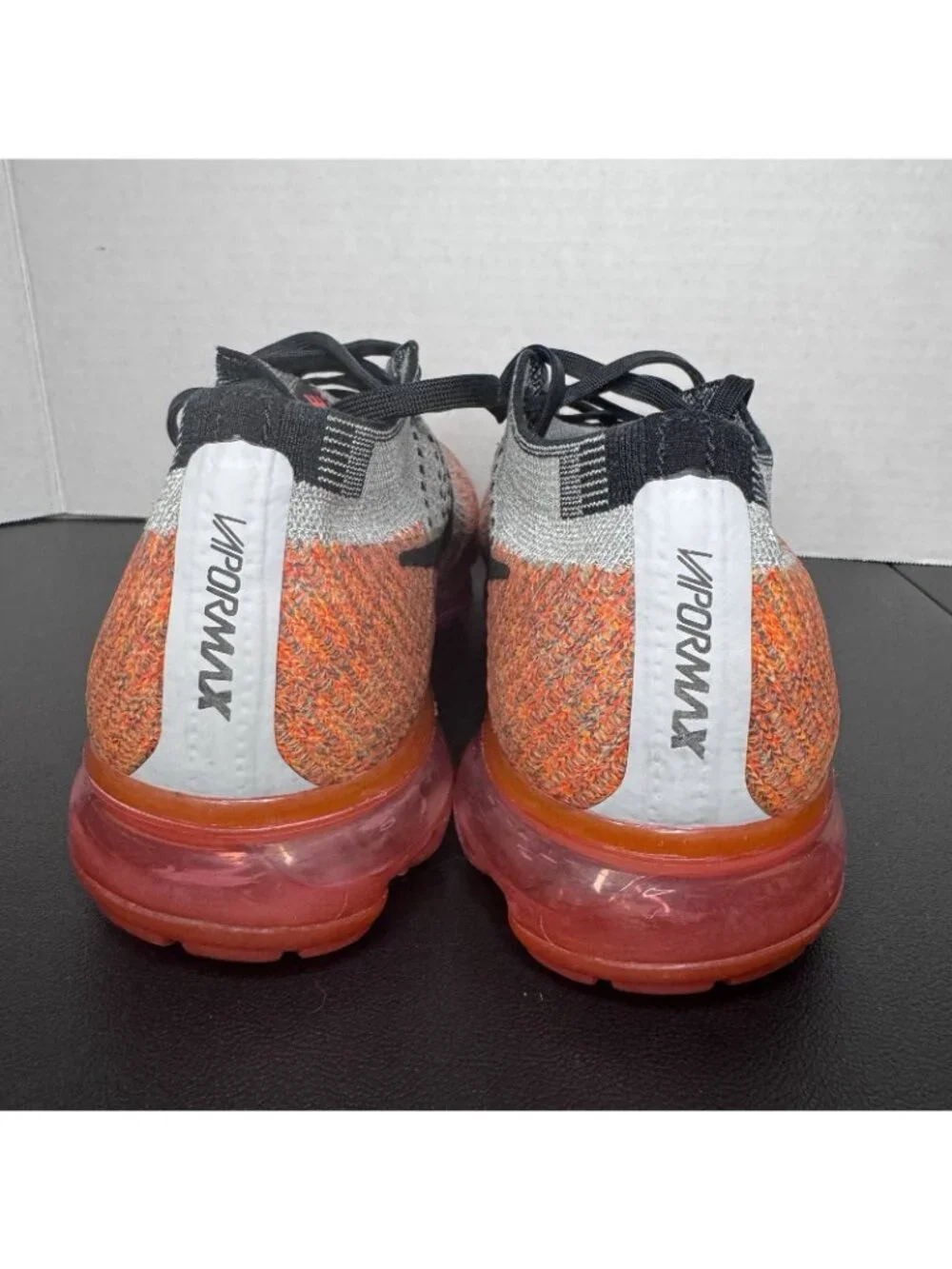 Womens 7.5 Nike Air Vapormax Flyknit Wolf Grey/Black-Bright Crimson 849557 026